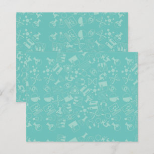 Science Icons Mönster Post-it Notes