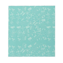 Science Icons Mönster Post-it Notes