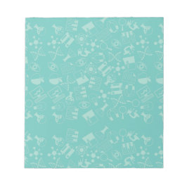 Science Icons Mönster Post-it Notes Anteckningsblock