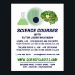 Science Icons, Science Course Advertising Poster<br><div class="desc">Science Icons,  Science Course Advertising Poster av Affärskortet Store.</div>