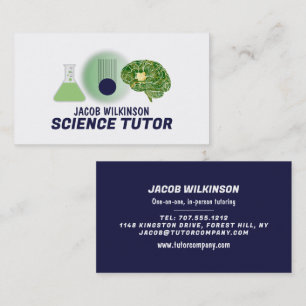 Science Icons, Science Tutor, Lärare Visitkort