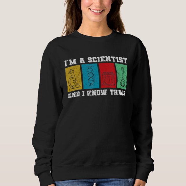 Science Im Scientist och jag känner Sak Scientist  T Shirt (Framsida)