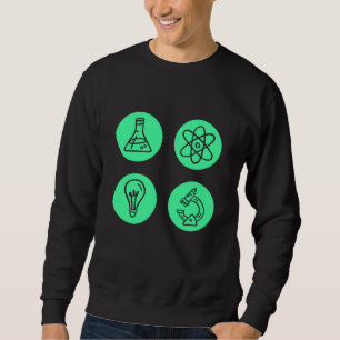Science Inslag Lång Ärmad Tröja