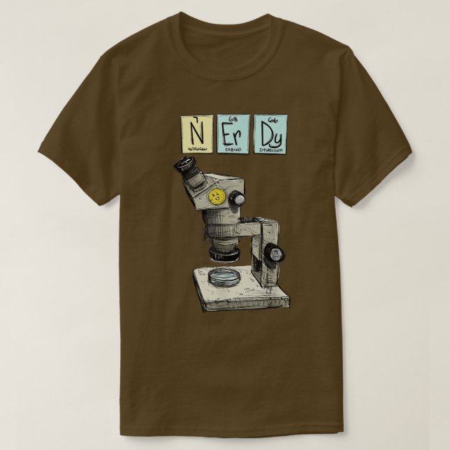 Science is Cool, Science, Nerd, Nerdy, Microscope  T Shirt (Design framsida)