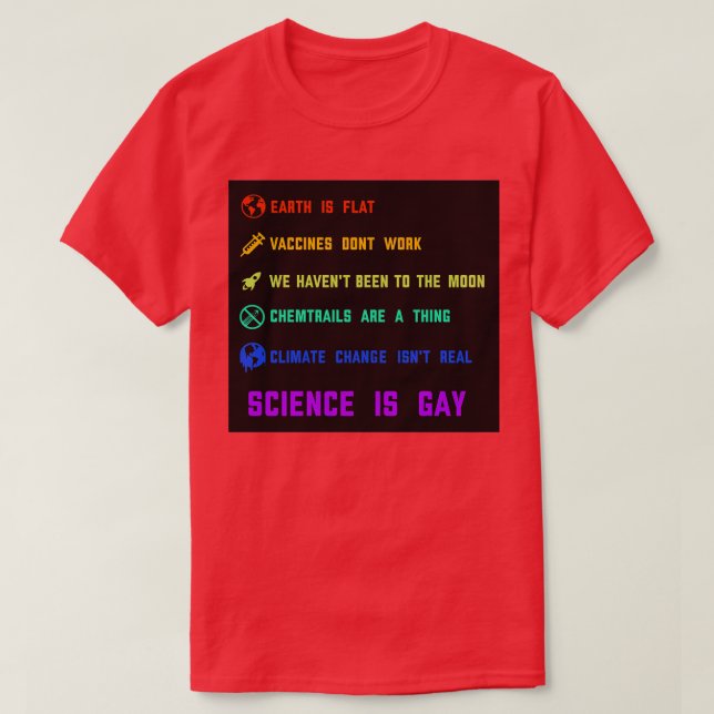 Science is gay  t shirt (Design framsida)