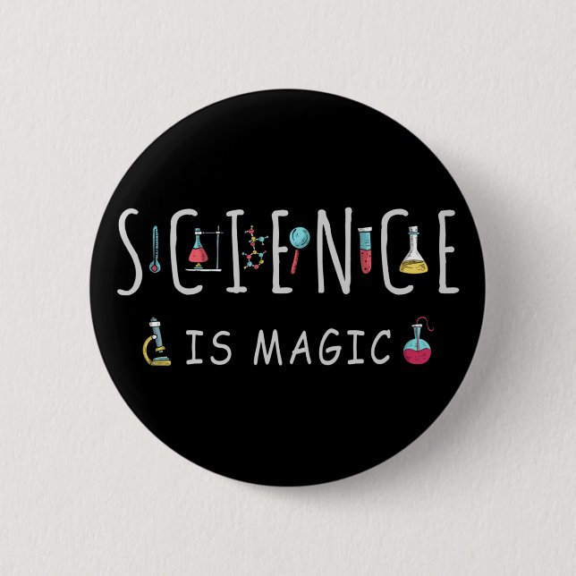 Science is magic knapp (Framsida)