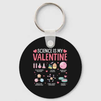 Science Is My Valentine Stem Love Chemistry Hearts Nyckelring