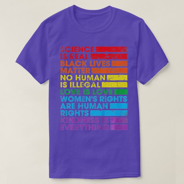 Science is Real Black Lives Matter Pride Month (36 T Shirt (Design framsida)