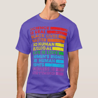 Science is Real Black Lives Matter Pride Month (36 T Shirt