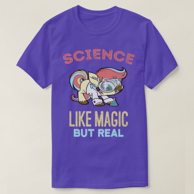 Science it is like Magic but Real Funny Studenter  T Shirt (Design framsida)