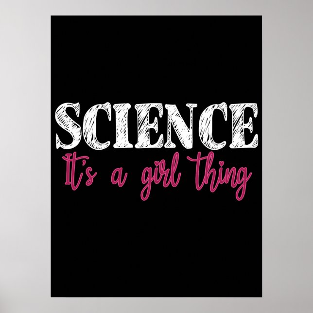 Science - It's a Girl Thing Poster (Framsidan)