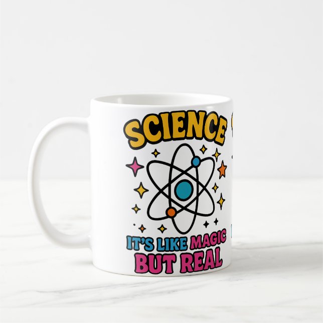 Science It'S Like Magic But Real Illustration Kaffemugg (Vänster)