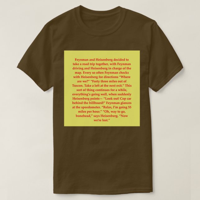 Science Joke 1 T Shirt (Design framsida)