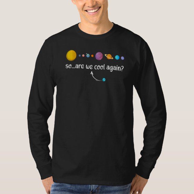 Science Joke Galaxy Planets Coola Recentist Scient T Shirt (Framsida)