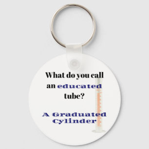 Science Joke Pappa Joke Graduated Cylinder Nyckelring