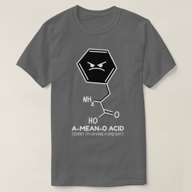 Science Jokes A-Elak-O Acid Science Älskare Geek P T Shirt (Design framsida)