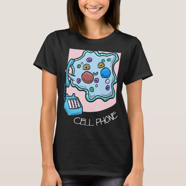 Science Jokes Cell Mobil Telphone Biology Chemi T Shirt (Framsida)