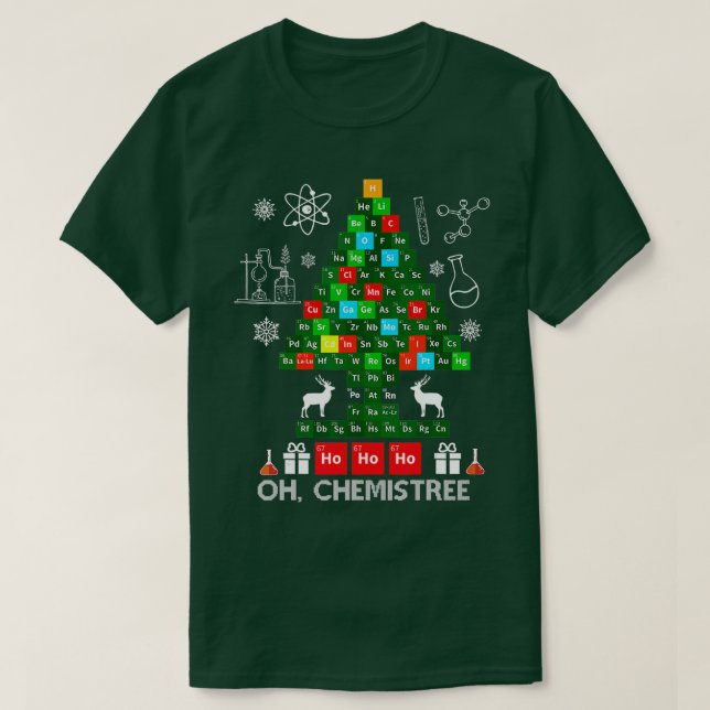 Science jul Oh Chemist ree Chemistree Chemi T Shirt (Design framsida)