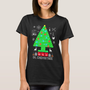 Science jul Oh Chemist Träd Chemistree Chem T Shirt