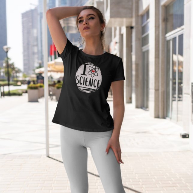 Science Kärlek Atom Symbol T Shirt (Skapare uppladdad)