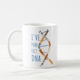 Science Katt DNA Helix Jag har Purr-fekt DNA Kaffemugg