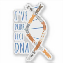 Science Katt DNA Helix Jag har Purr-fekt DNA