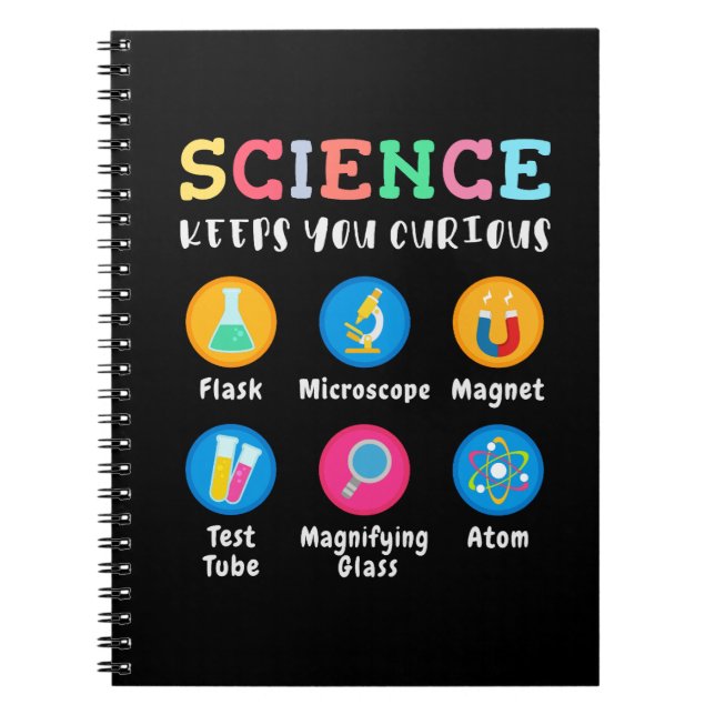 Science keeps you curious anteckningsbok (Framsidan)