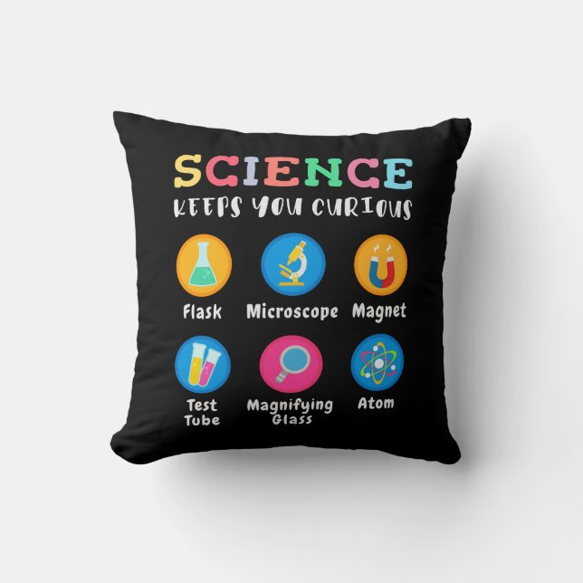 Science keeps you curious kudde (Framsida)