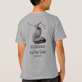 Science Kids T-Shirt Logotyp Front Science Fox Bac