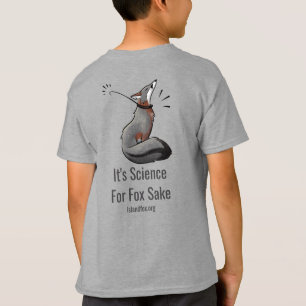 Science Kids T-Shirt Logotyp Front Science Fox Bac