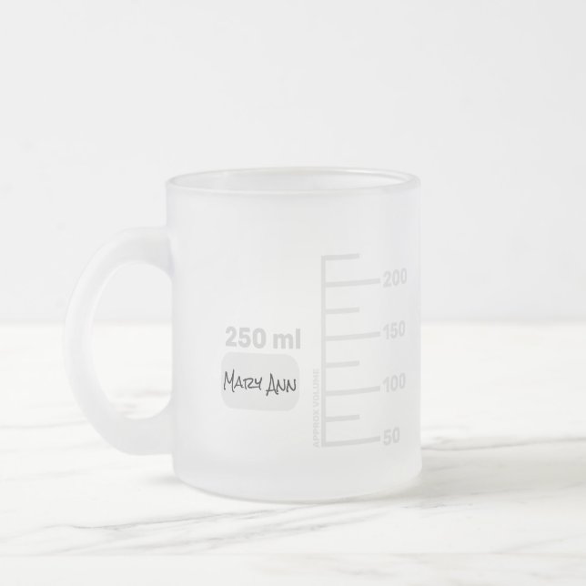 Science Lab Beaker Personlig Big Label Mugg (Vänster)