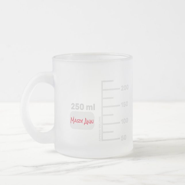 Science Lab Beaker Personlig Big Label Mugg (Vänster)