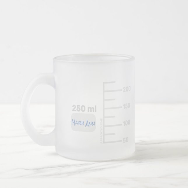 Science Lab Beaker Personlig Big Label Mugg (Vänster)