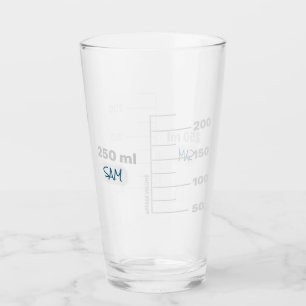 Science Lab Beaker Personlig Drinking Glass Glaskopp