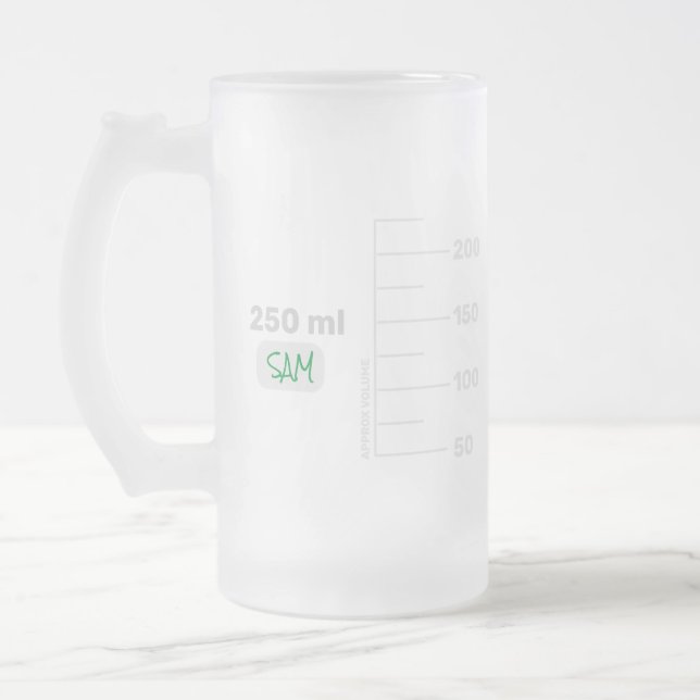 Science Lab Beaker Personlig Tall Mugg (Vänster)