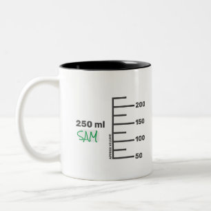 Science Lab Beaker Personlig White Mugg