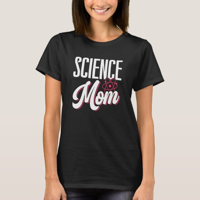 Science Mamma Scientific Team Scientist Ord Moth T Shirt (Framsida)