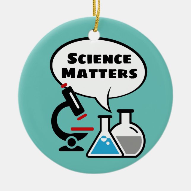 Science Matters Tal Bubble Design Ornament (Framsidan)