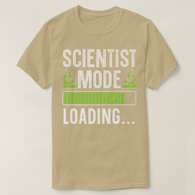 Science Mode Loading Scientist Biology Chemistry P T Shirt (Design framsida)