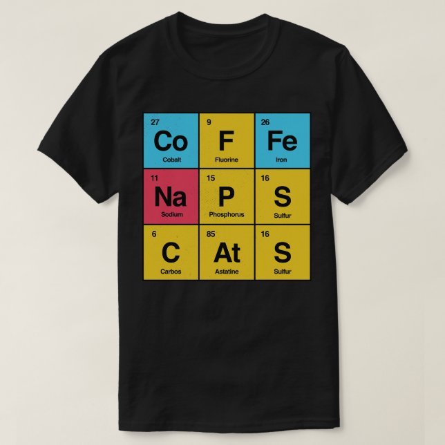 Science Naps Cats av Tobe Fonseca T Shirt (Design framsida)