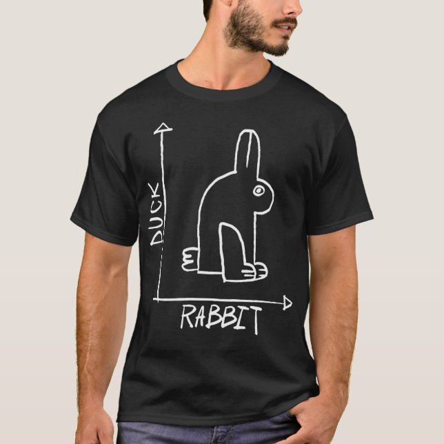 Science Nerd Anka eller Rabbit Physics Math Geek T Shirt (Framsida)