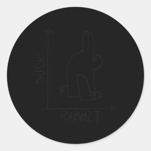 Science Nerd Anka Rabbit Physics Math Geek Runt Klistermärke
