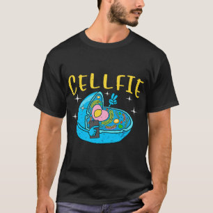 Science Nerd Cellfie Earth som tar Selfie Scientis T Shirt