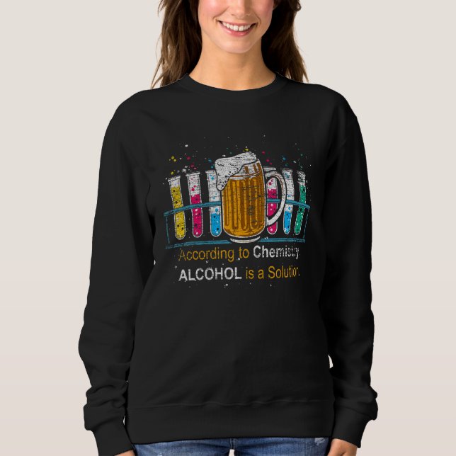 Science Nerd Chemist Geek Alcohol Beer Chemistry T Shirt (Framsida)