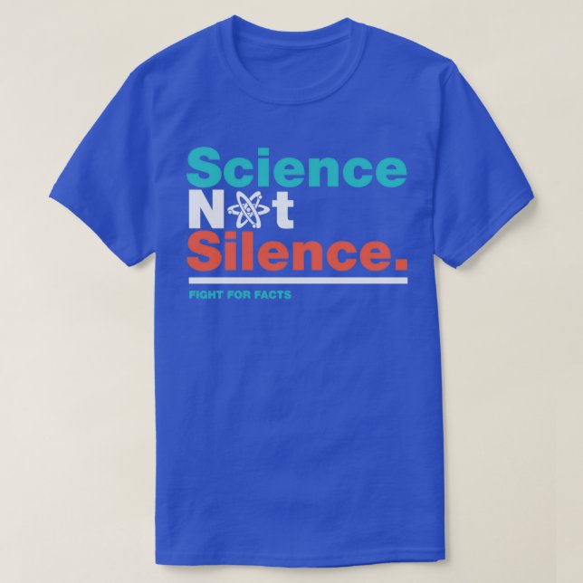 Science Not Silence Science mars  T Shirt (Design framsida)