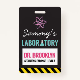 Science Party ID Badge