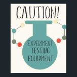 Science Party Laboratory Chemistry Fair Birthday Poster<br><div class="desc">Designad av Dream Big Digital Design</div>