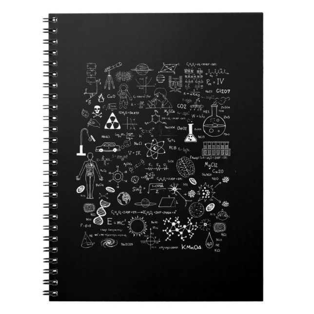 Science Physic Math Chemistry Biology Astronomy Anteckningsbok (Framsidan)