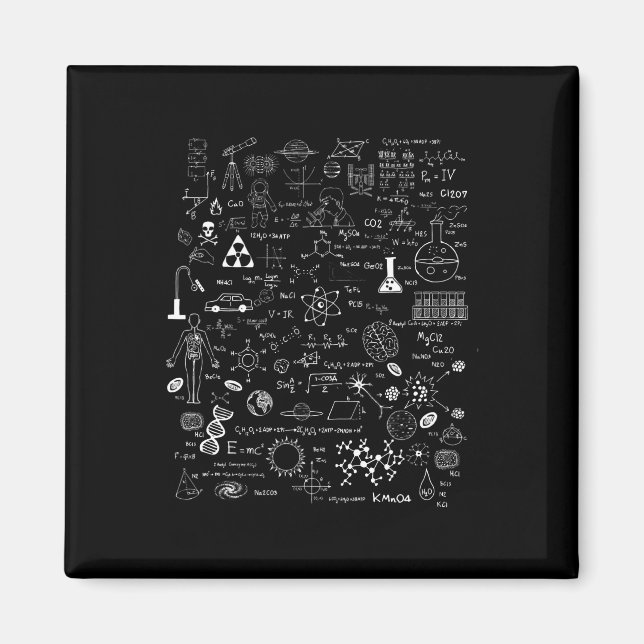 Science Physic Math Chemistry Biology Astronomy Magnet (Framsidan)