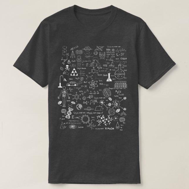 Science Physic Math Chemistry Biology Astronomy T Shirt (Design framsida)